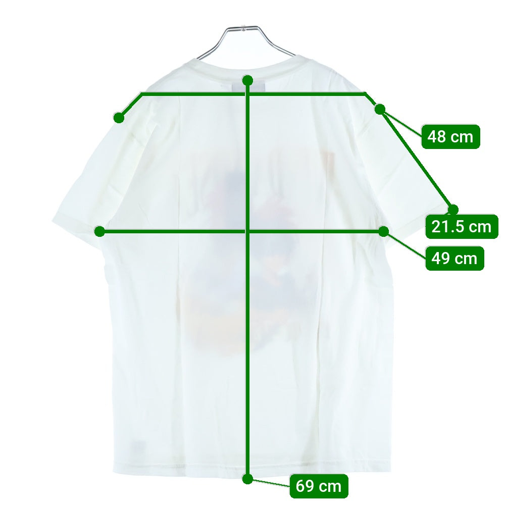 WIND AND SEA(ウィンダンシー) 22SS×YYHS 幽遊白書 キャラクターロゴプリント コットンクルーネック半袖Tシャツ ホワイト WDS-YYHS-08