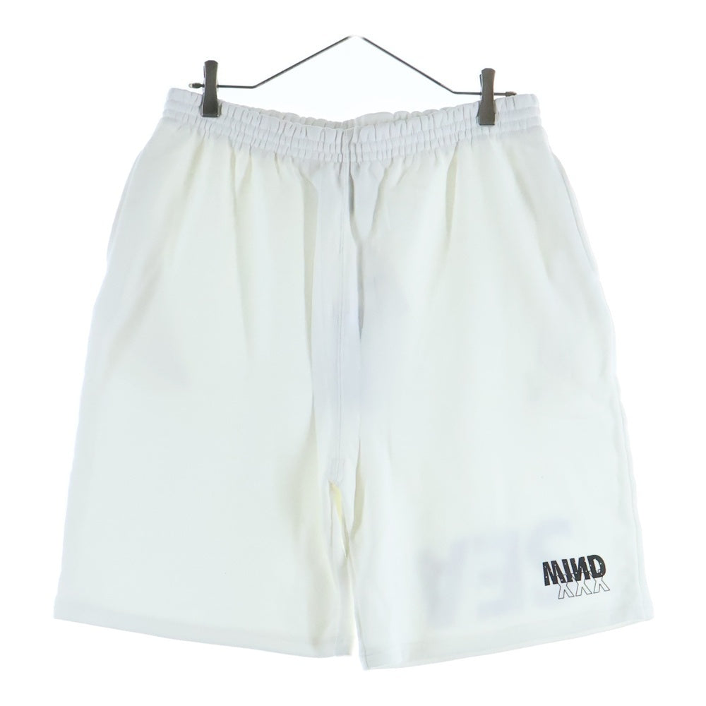 GOD SELECTION XXX(ゴッドセレクショントリプルエックス) 20SS×WIND AND SEA ウィンダンシー ロゴプリント スウェットショートパンツ ホワイト GX-S20-WSSP-05