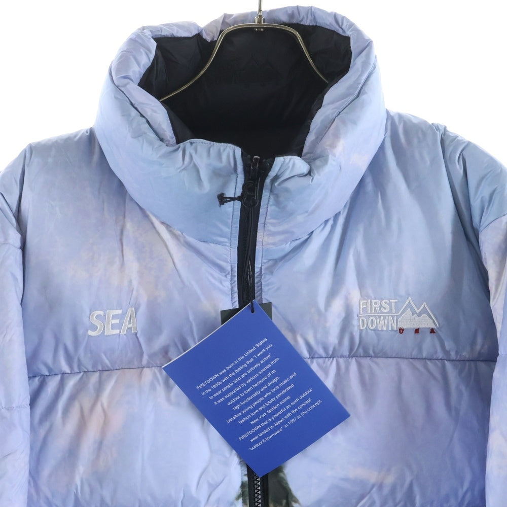 WIND AND SEA(ウィンダンシー) 19AW×FIRST DOWN Reversible Down Jacket ファーストダウン リバーシブルダウンジャケット パームツリー WDS-FRST-02