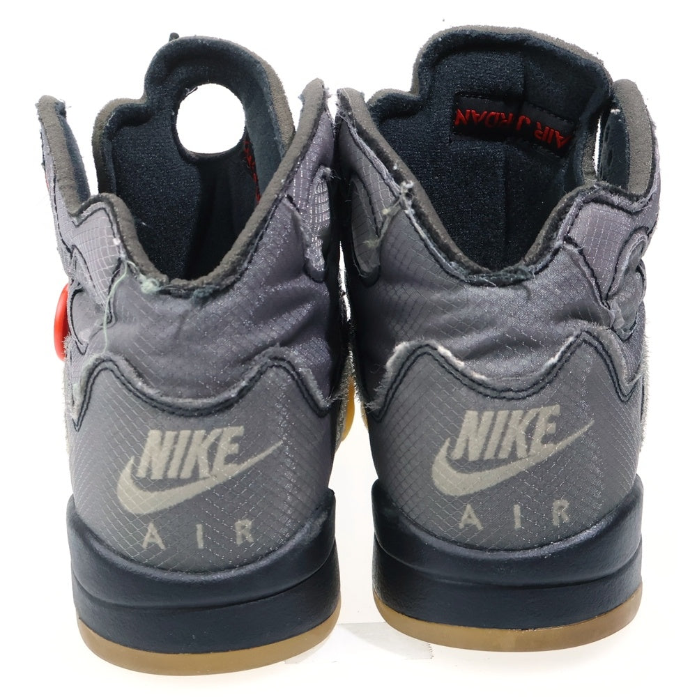 NIKE(ナイキ) ×OFF-WHITE AIR JORDAN 5 RETRO SP オフホワイト エアジョーダン5レトロ ハイカットスニーカー ブラック US11/29cm CT8480-001