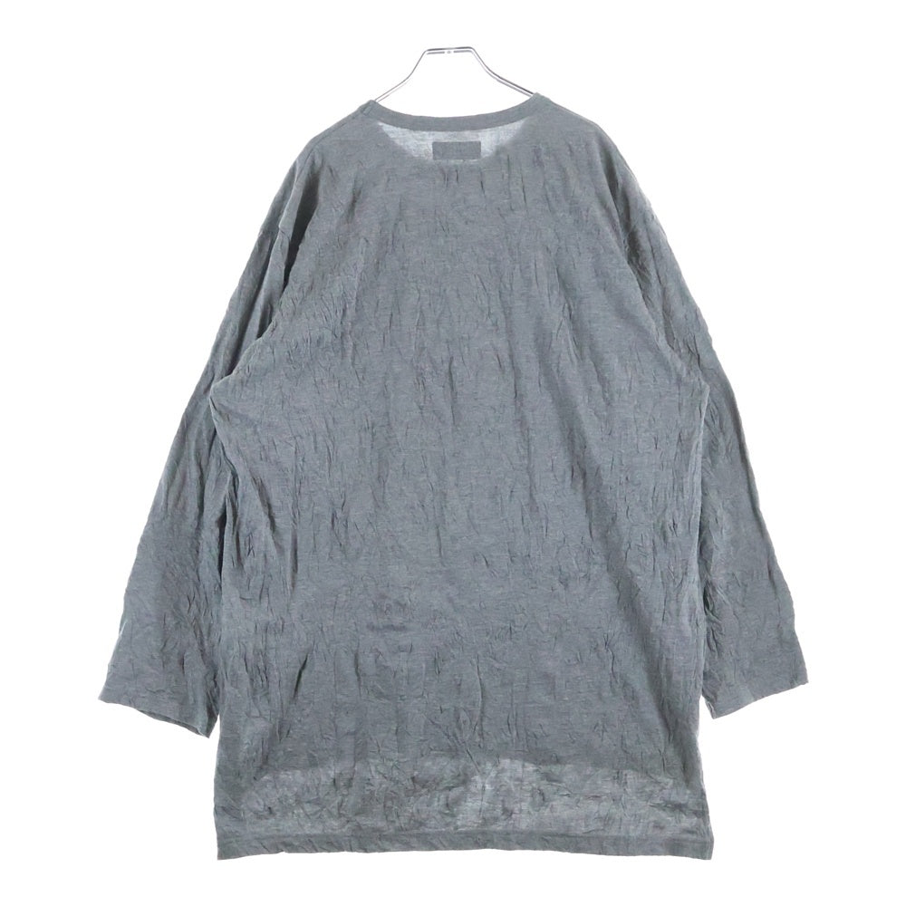s'yte(サイト) レイヤード ロングコート長袖Tシャツ カットソー グレー