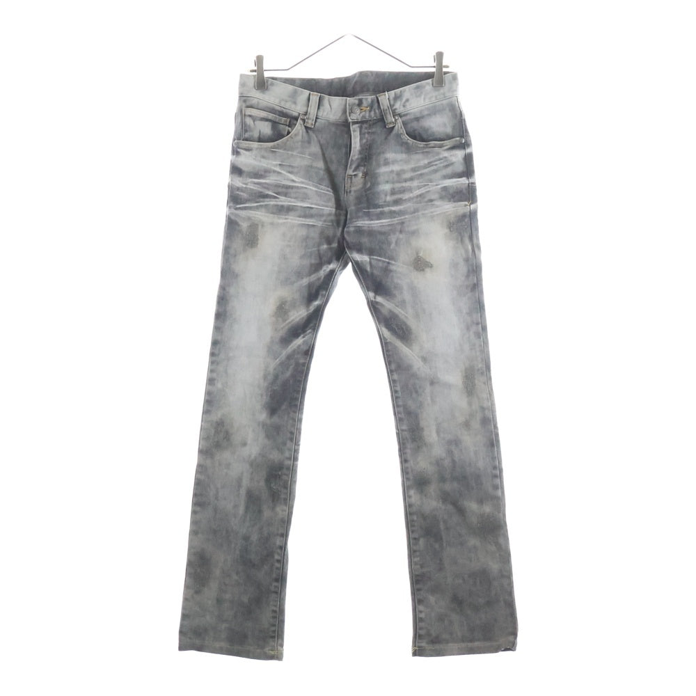 TORNADO MART(トルネードマート) コーティングダメージ加工 デニムパンツ グレー 631-8917004