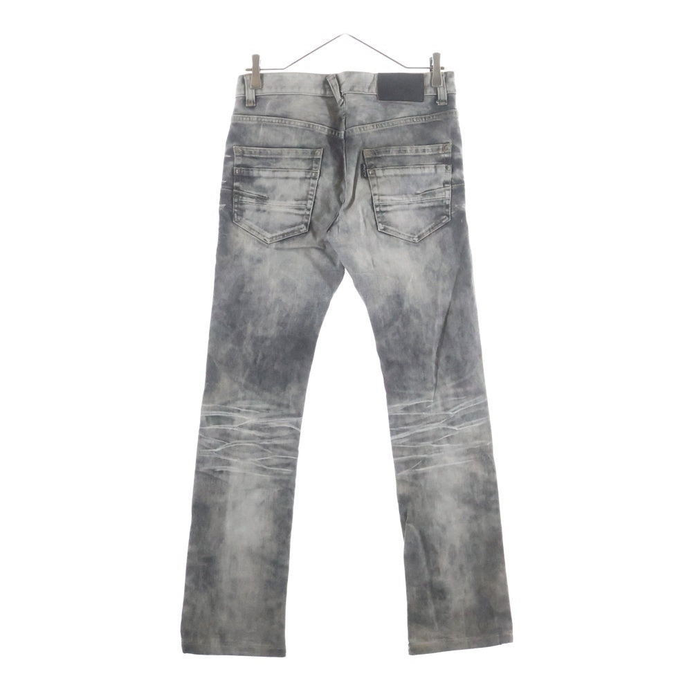 TORNADO MART(トルネードマート) コーティングダメージ加工 デニムパンツ グレー 631-8917004