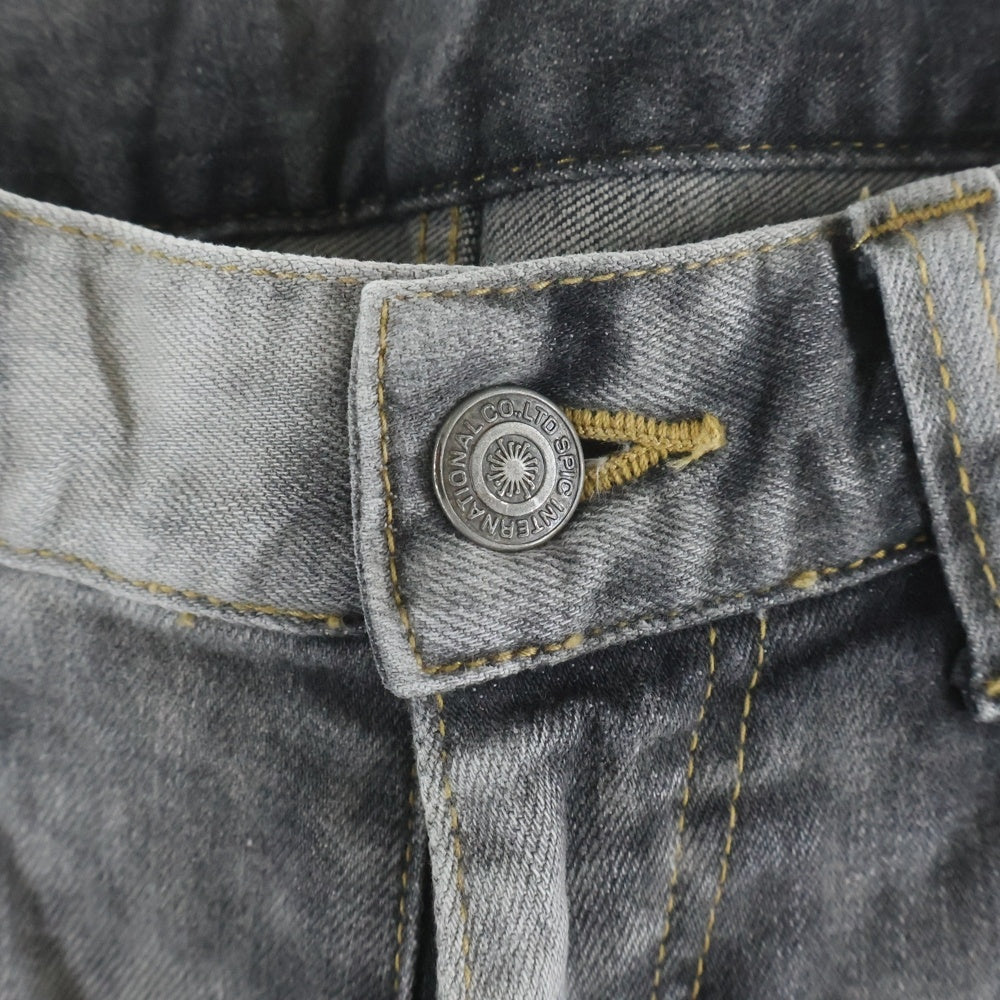 TORNADO MART(トルネードマート) コーティングダメージ加工 デニムパンツ グレー 631-8917004