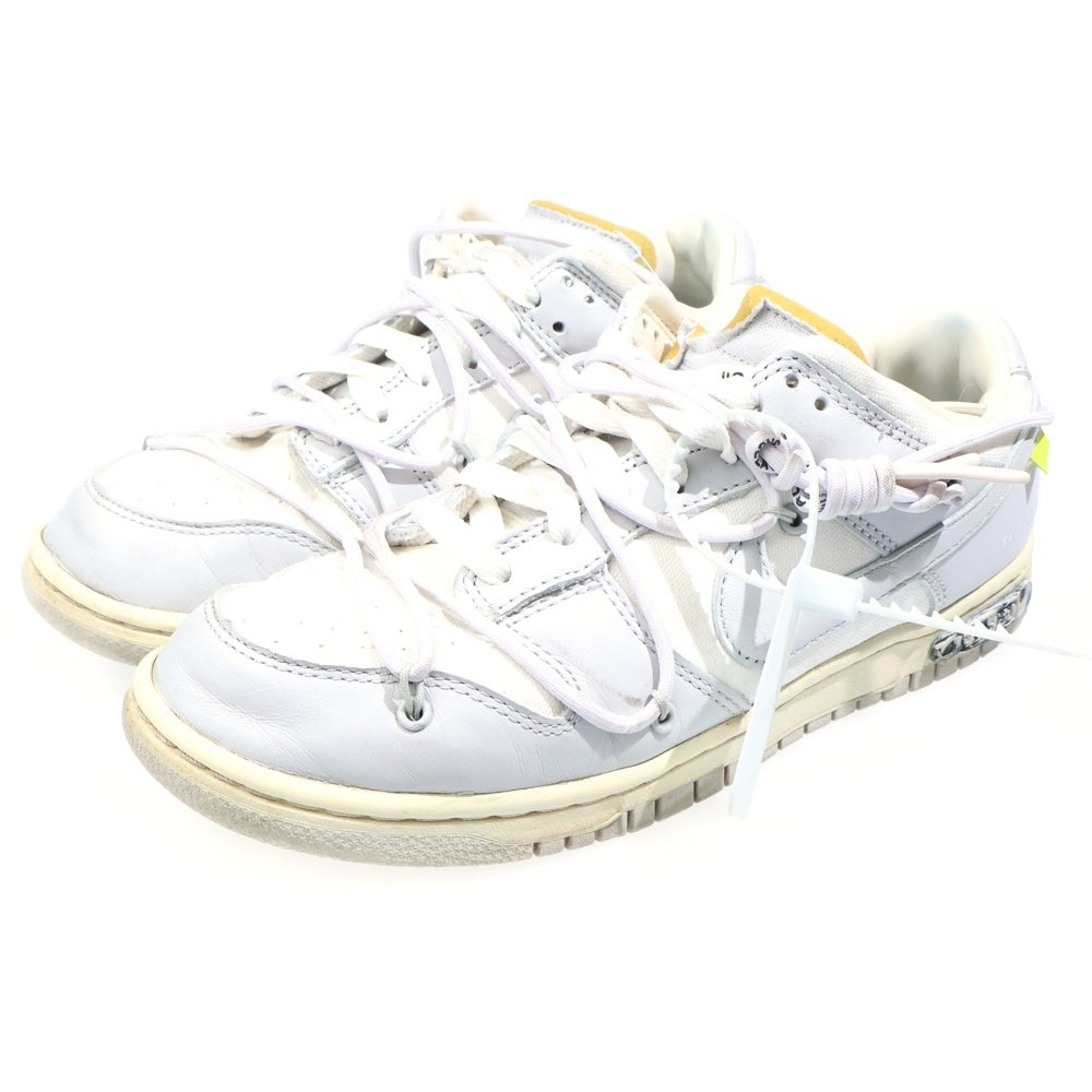NIKE(ナイキ) ×OFF-WHITE DUNK LOW 1 OF 50 オフホワイト ダンク ローカットスニーカー グレー US8.5/26.5cm DM1602-123