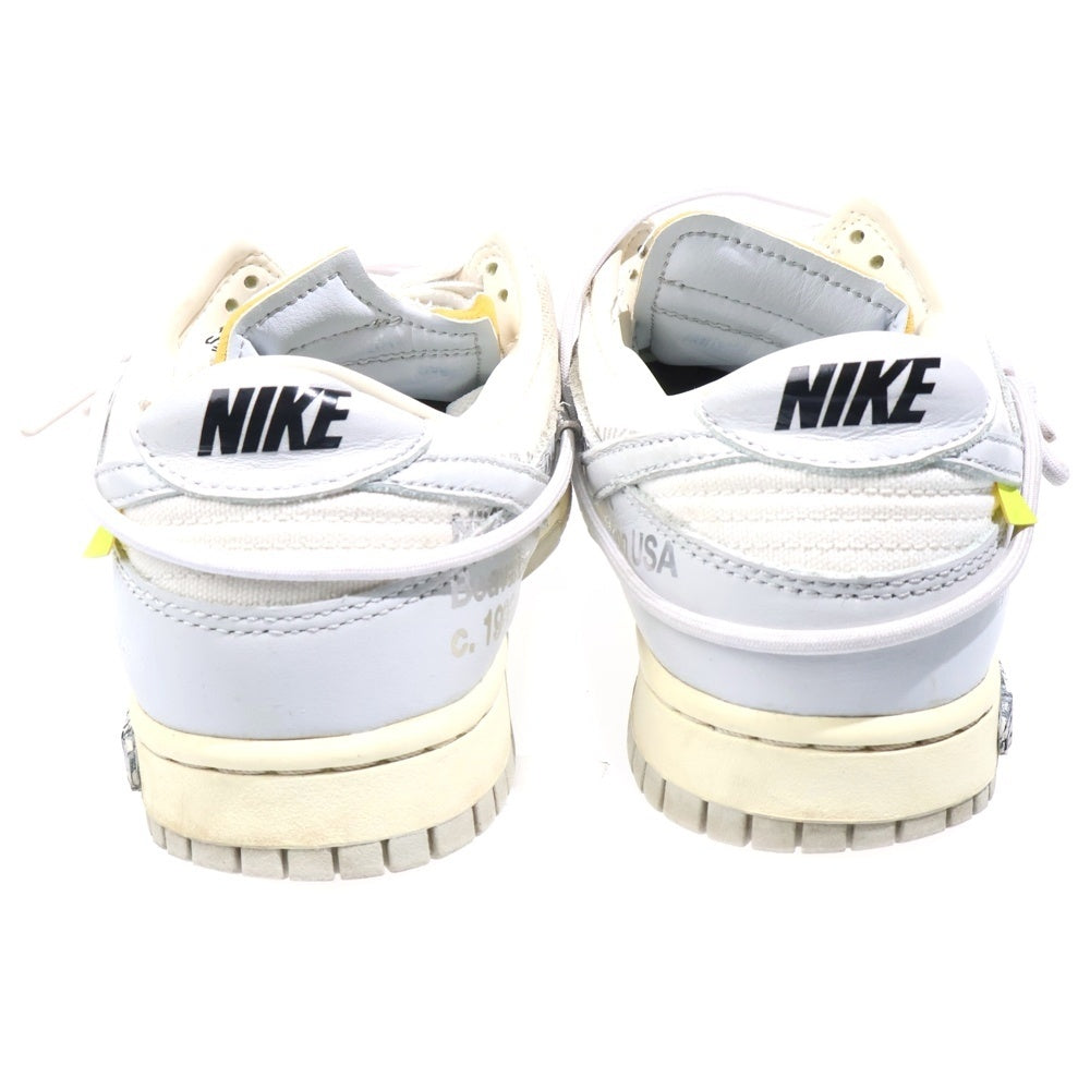 NIKE(ナイキ) ×OFF-WHITE DUNK LOW 1 OF 50 オフホワイト ダンク ローカットスニーカー グレー US8.5/26.5cm DM1602-123