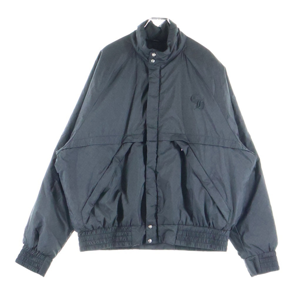 CHROME HEARTS(クロムハーツ) Nylon Monogram Jacket CHロゴ刺繍 総柄 ダガージップ ナイロンジャケット ブラック