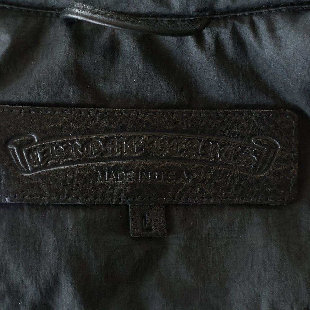 CHROME HEARTS(クロムハーツ) Nylon Monogram Jacket CHロゴ刺繍 総柄 ダガージップ ナイロンジャケット ブラック