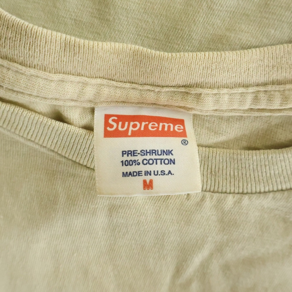 SUPREME(シュプリーム) 11SS ×THRASHER Logo Tee ×スラッシャー フロントロゴプリント 半袖Tシャツ カットソー ベージュ