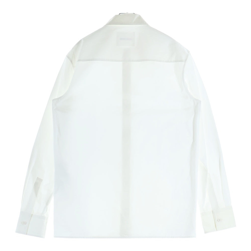 JIL SANDER(ジルサンダー) 24SS オーガニックコットンポプリンシャツ 長袖 ホワイト J22DL0164