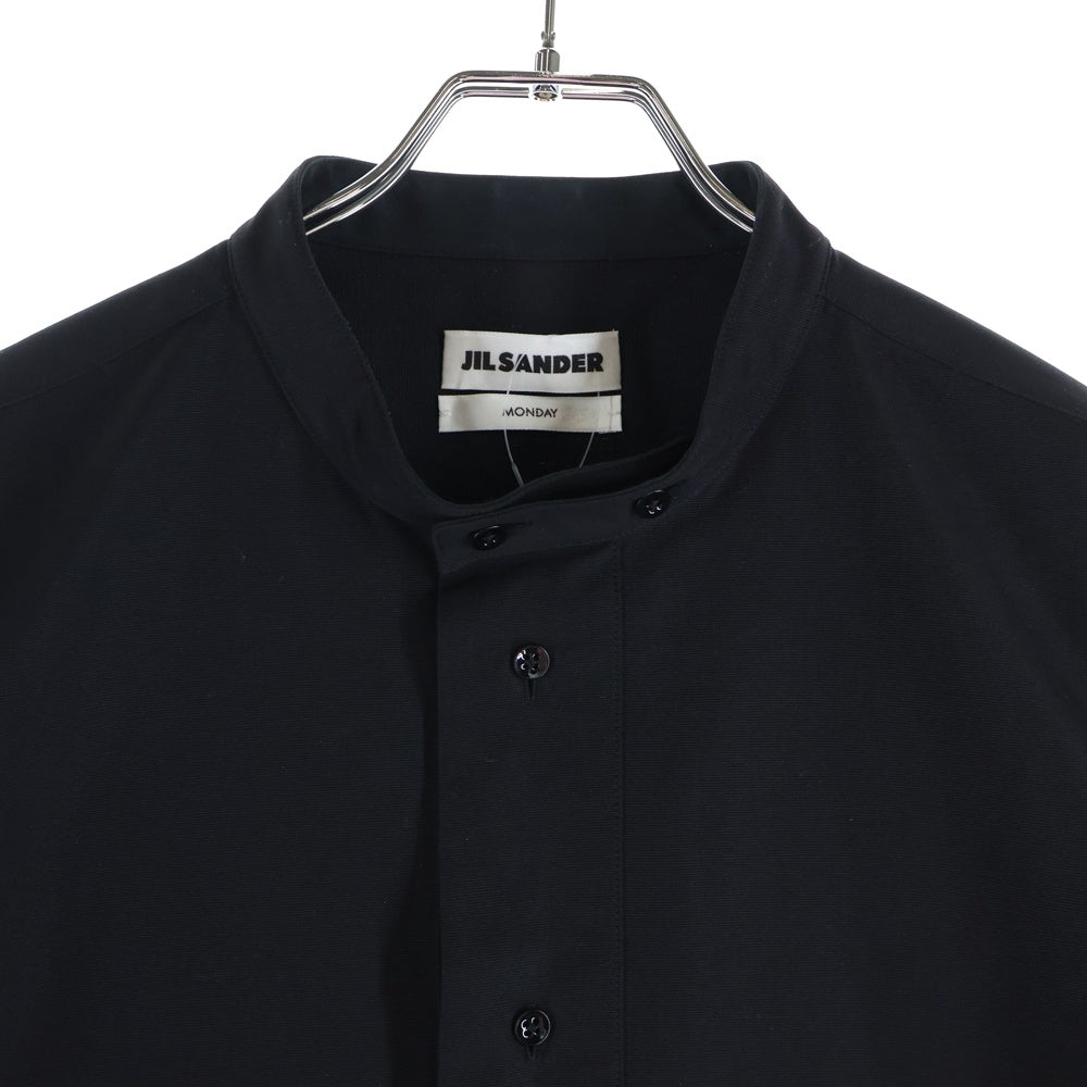 JIL SANDER(ジルサンダー) 7DAYS SHIRTS MONDAY セブンデイズシャツ バンドカラー ブラック JSYU600705MU244700A21