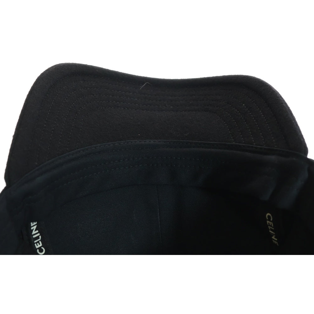 CELINE(セリーヌ) トルバドゥール ベースボールキャップ 帽子 ブラック AA01D250W