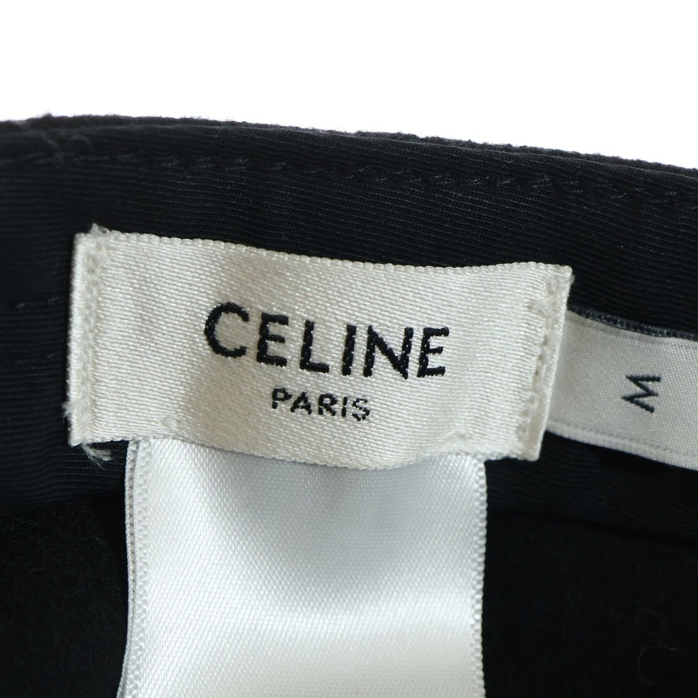 CELINE(セリーヌ) トルバドゥール ベースボールキャップ 帽子 ブラック AA01D250W