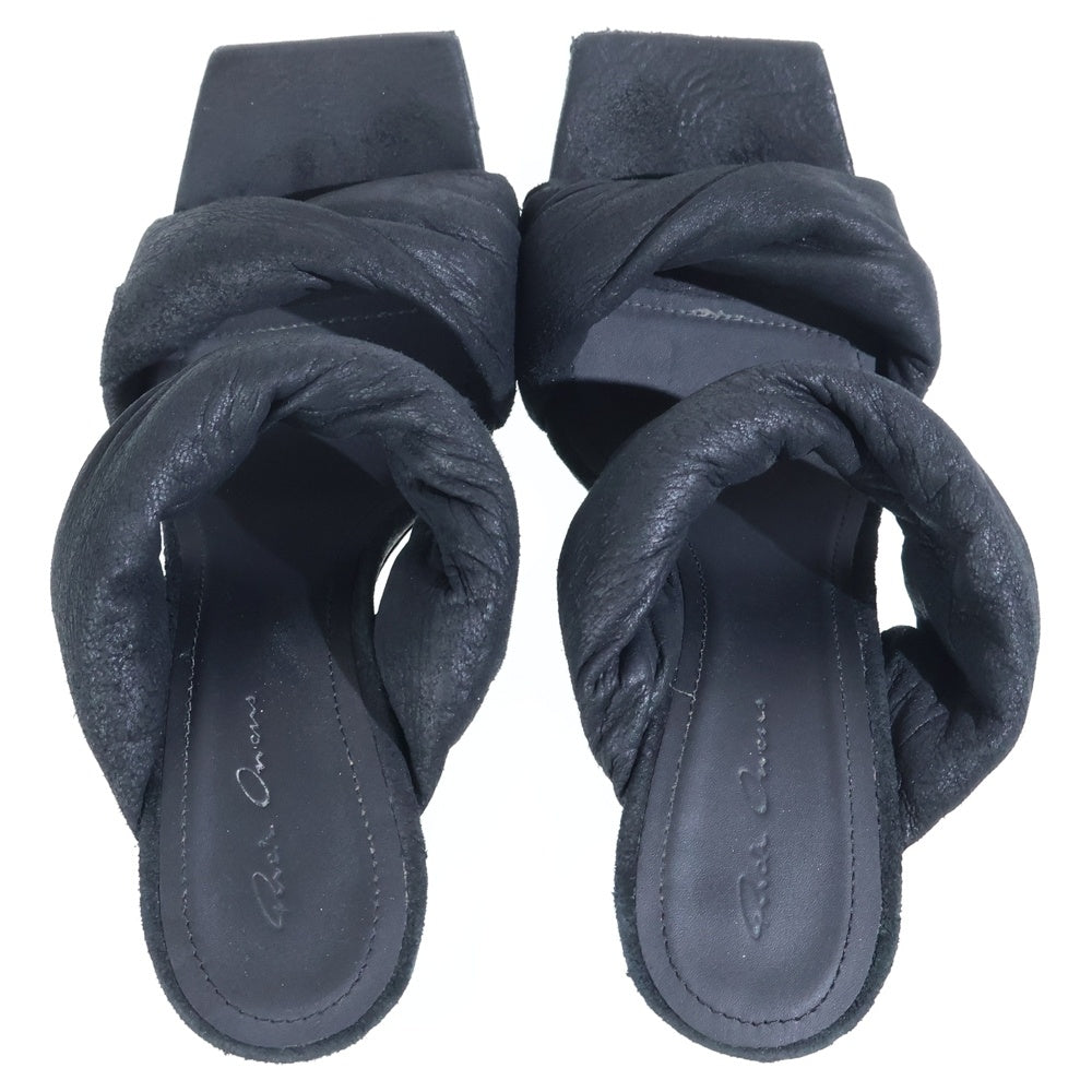 Rick Owens(リックオウエンス) Cantilever 8 80mm サンダル ウェッジ ミュールサンダル ブラック 39 レディース