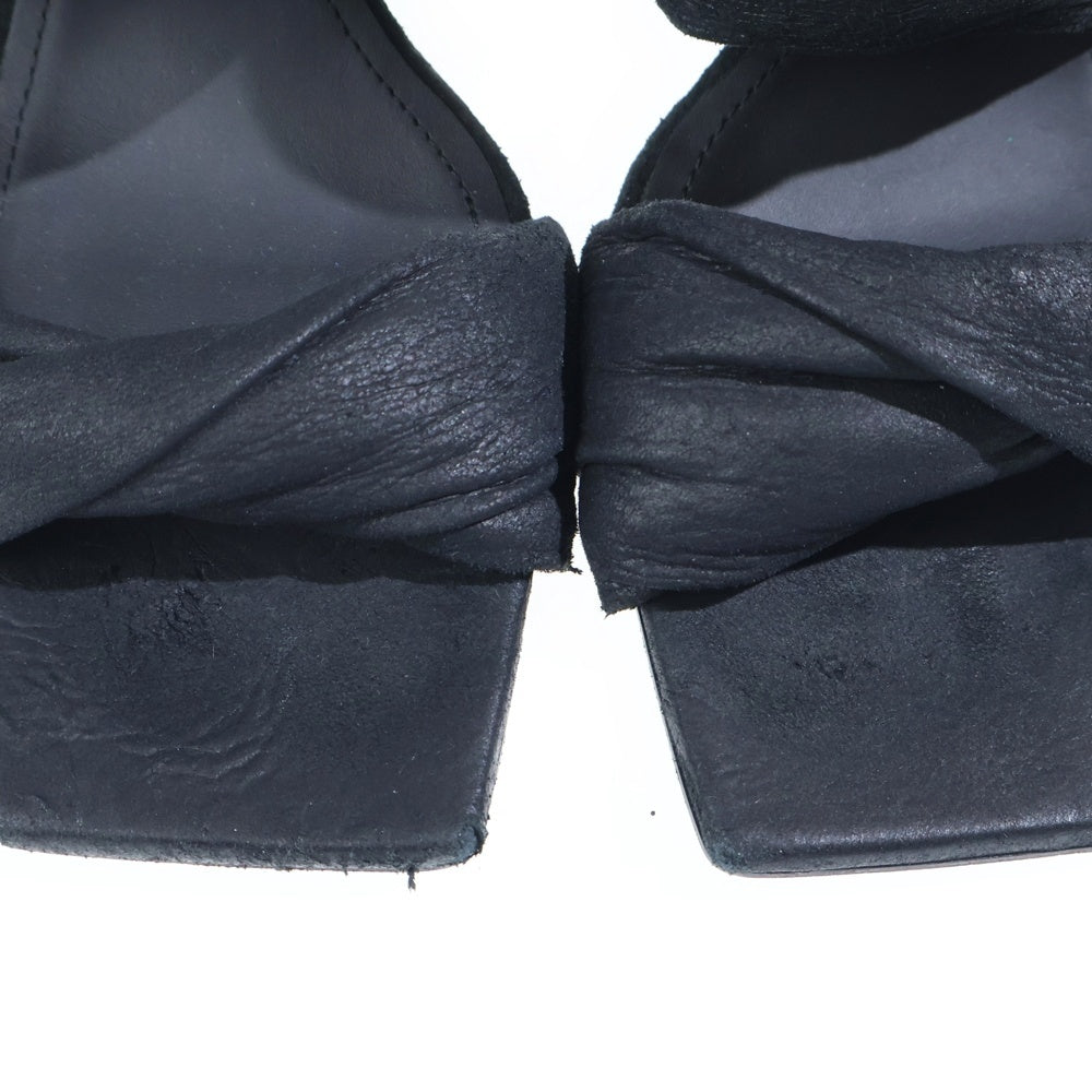 Rick Owens(リックオウエンス) Cantilever 8 80mm サンダル ウェッジ ミュールサンダル ブラック 39 レディース