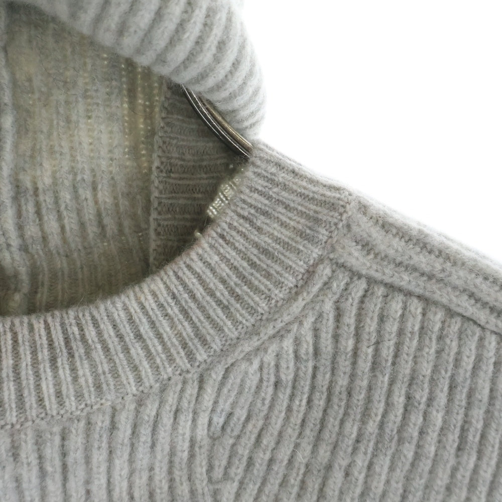 TOMWOOD(トムウッド) カシミア混 2WAYリブニット グレー 21308 レディース