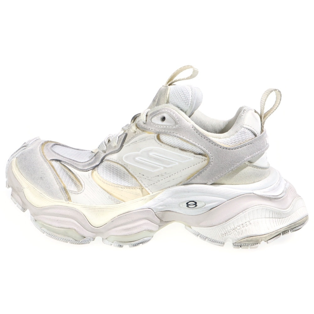 BALENCIAGA(バレンシアガ) 24SS Cargo Reduced Suede カーゴリデュース スウェード ローカットスニーカー ホワイト 24.5cm 785756