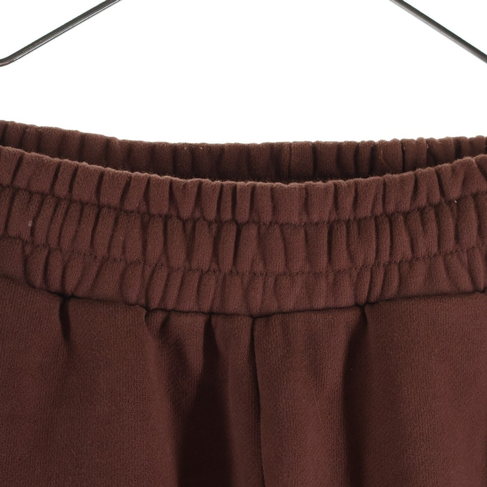 UNKNOWN LONDON(アンノーンロンドン) クロスモチーフ ラインストーン スウェットパンツ ブラウン