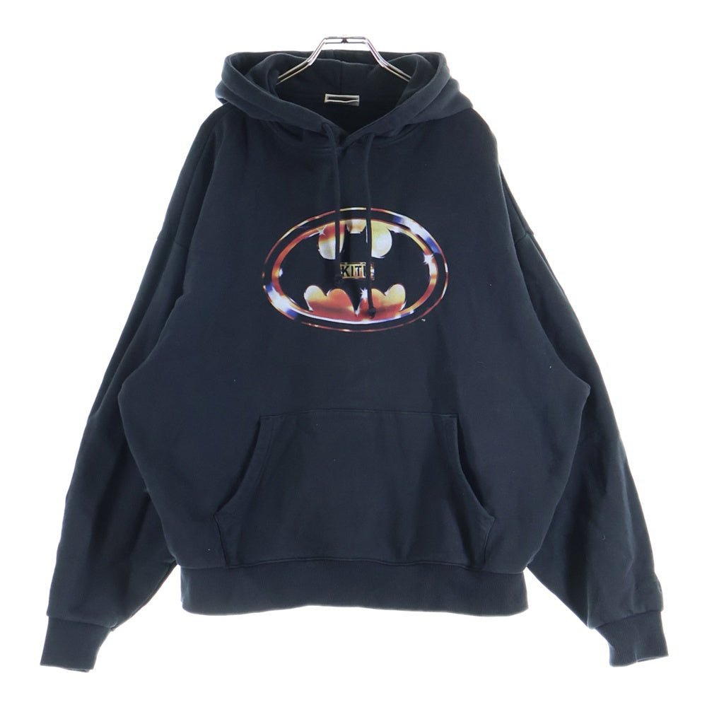 KITH(キス) BATMAN LOGO HOODIE バットマンロゴ プルオーバーフーディーパーカー ブラック