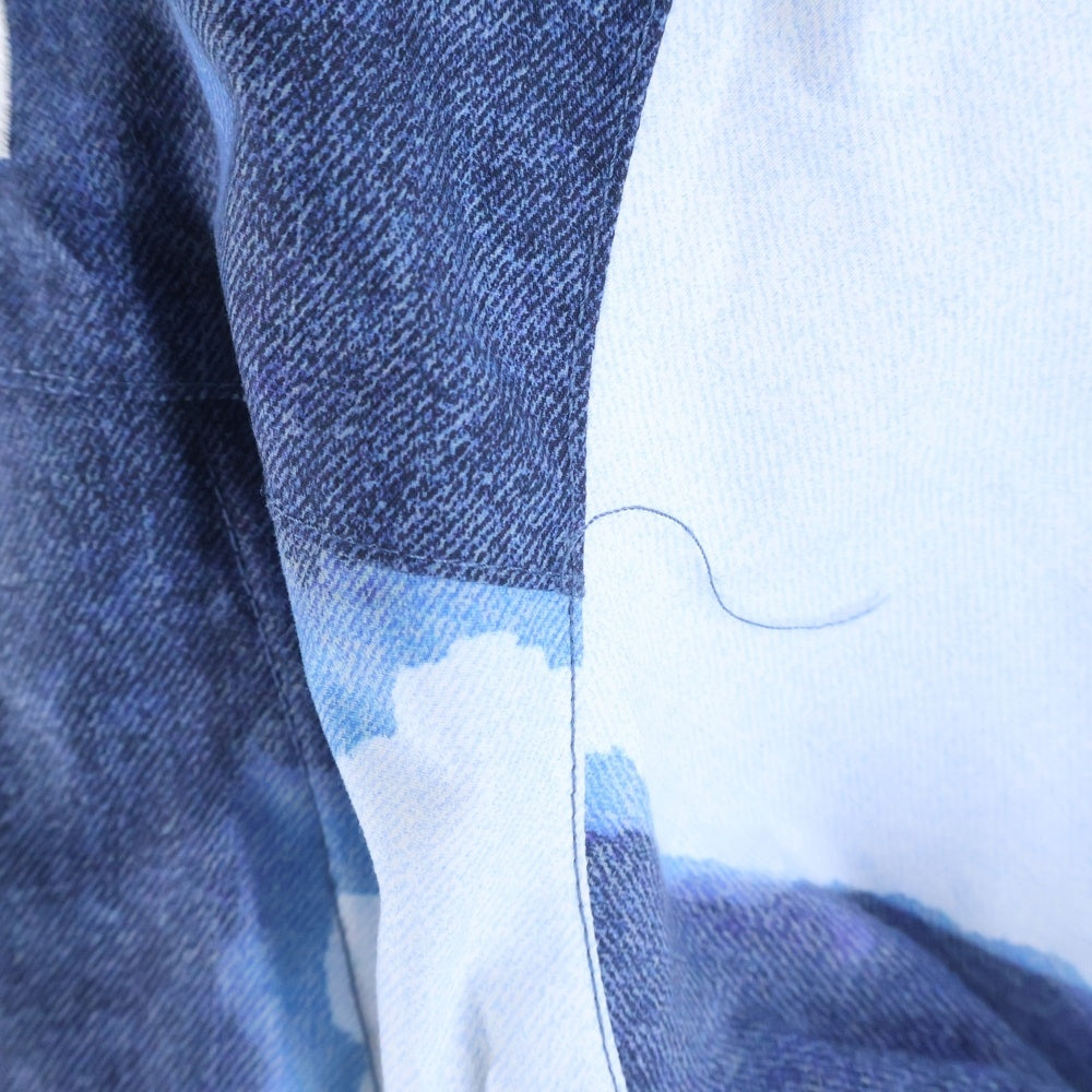 SUPREME(シュプリーム) 21AW × THE NORTH FACE Bleached Denim Print Mountain Jacket ザノースフェイス ブリーチ デニムプリント マウンテンジャケット ブルー NP52100I