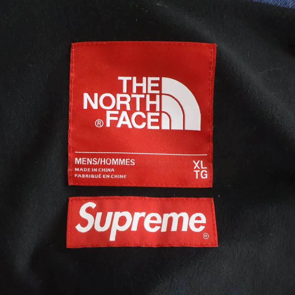 SUPREME(シュプリーム) 21AW × THE NORTH FACE Bleached Denim Print Mountain Jacket ザノースフェイス ブリーチ デニムプリント マウンテンジャケット ブルー NP52100I