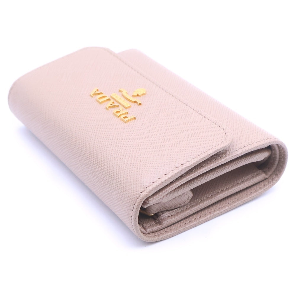 PRADA(プラダ) サフィアーノ 三つ折り財布 ピンク レディース