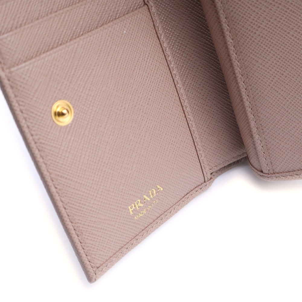 PRADA(プラダ) サフィアーノ 三つ折り財布 ピンク レディース