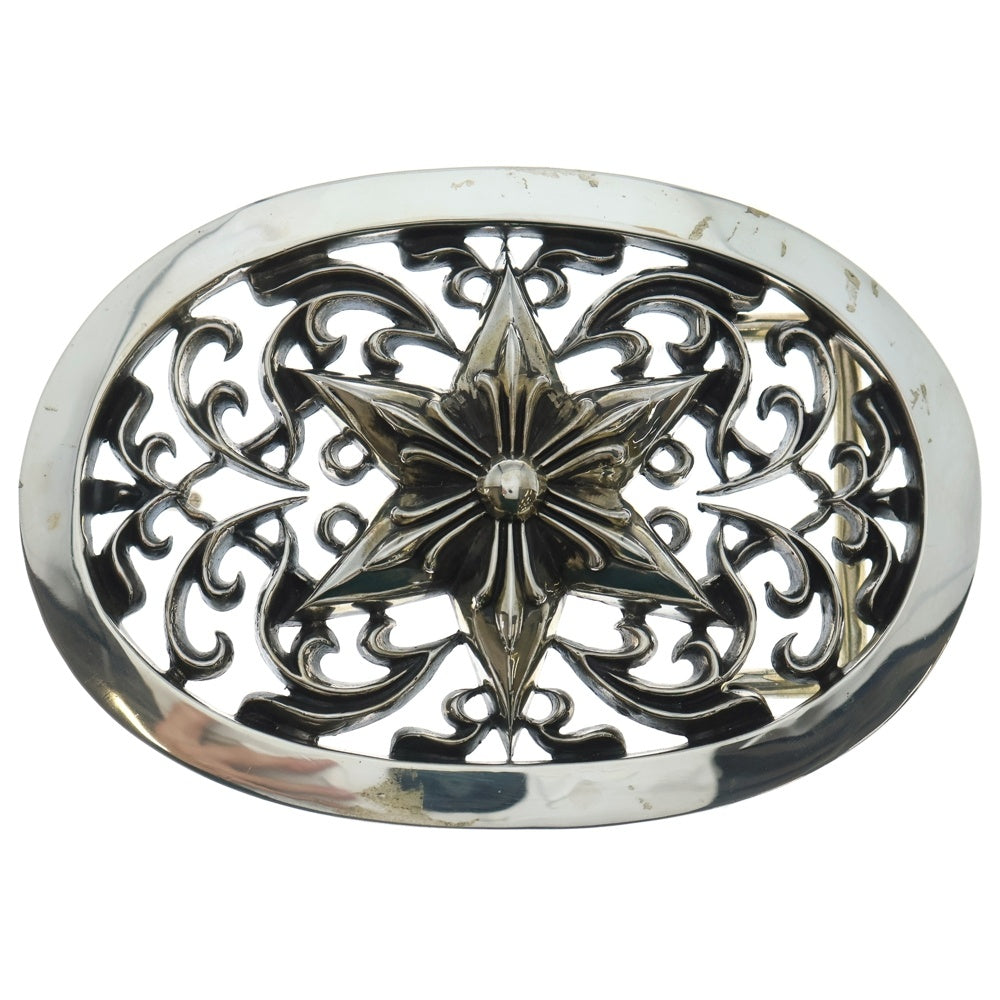 CHROME HEARTS(クロムハーツ) BUCKL OVAL EXLG STAR XL バックルオーバル エクストララージ シルバー