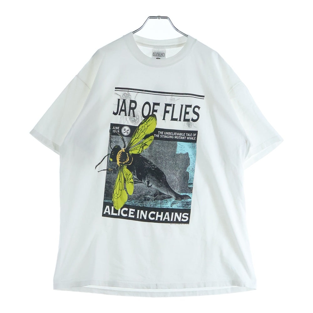 VINTAGE(ヴィンテージ) 90's ALICE IN CHAINS JAR OF FILES アリスインチェインズ プリント 半袖Tシャツ カットソー ホワイト