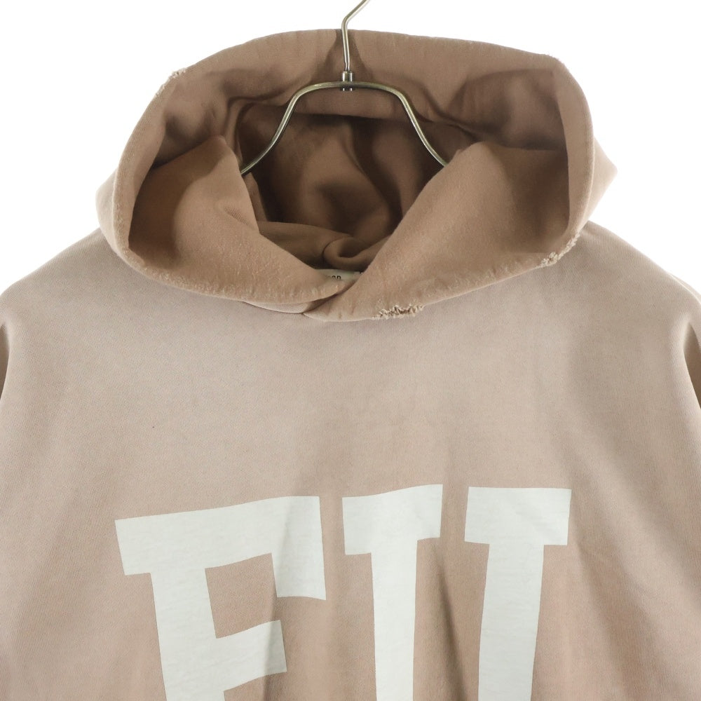 FEAR OF GOD(フィアオブゴッド) FU HOODIE プリント プルオーバーパーカー ブラウン