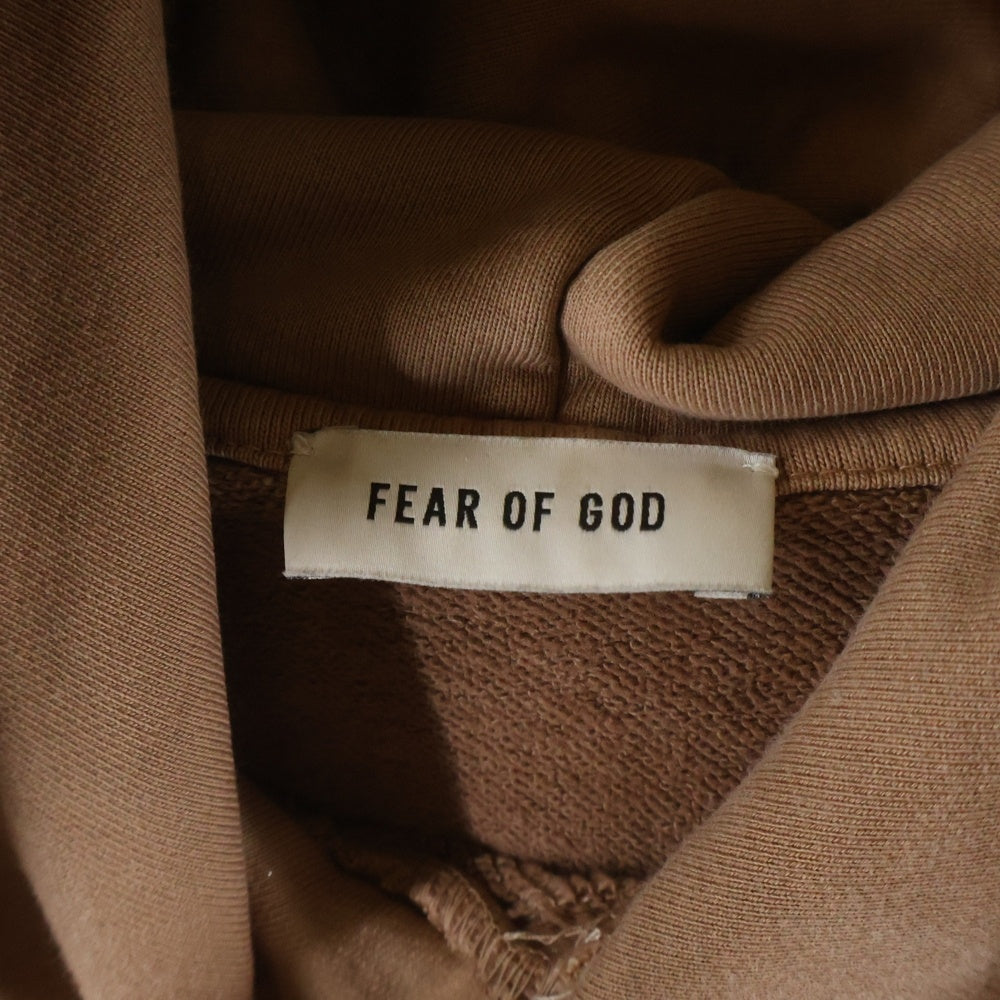 FEAR OF GOD(フィアオブゴッド) FU HOODIE プリント プルオーバーパーカー ブラウン