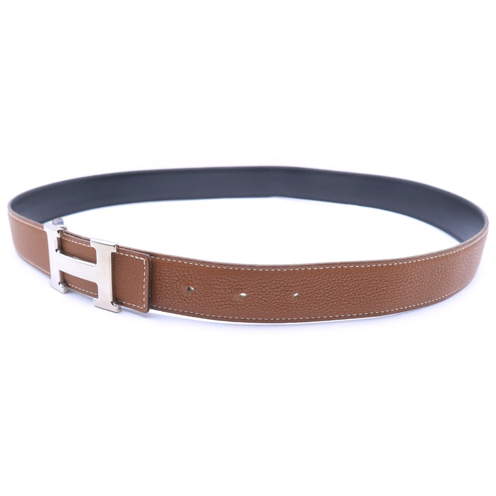 HERMES(エルメス) Hバックル コンスタンス □F刻印 シルバー 金具 リバーシブル ブラウン/ブラック