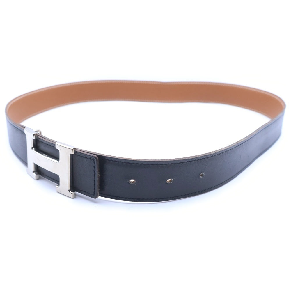 HERMES(エルメス) Hバックル コンスタンス □F刻印 シルバー 金具 リバーシブル ブラウン/ブラック