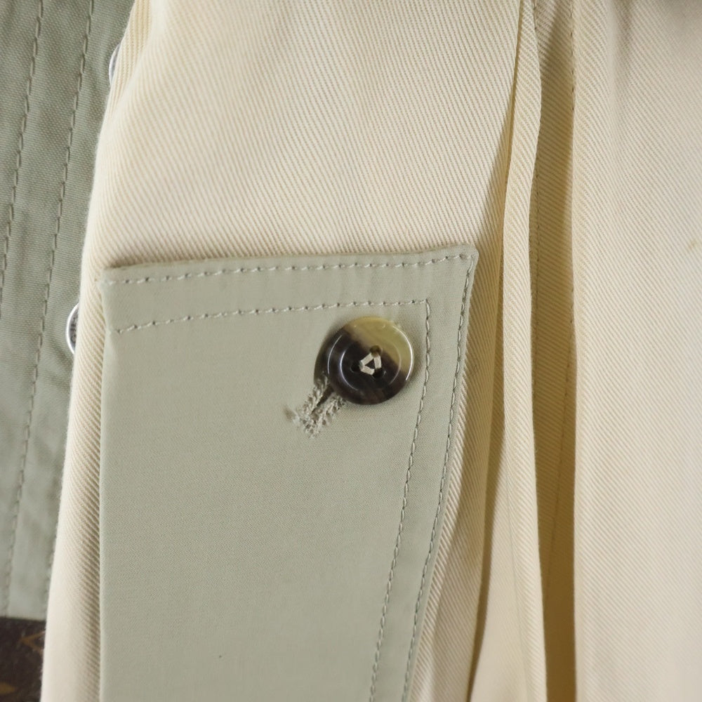 LOUIS VUITTON(ルイヴィトン) 21SS ハイウエスト コットン カーゴパンツ アイボリー RW211B AN1 FKPX74 レディース