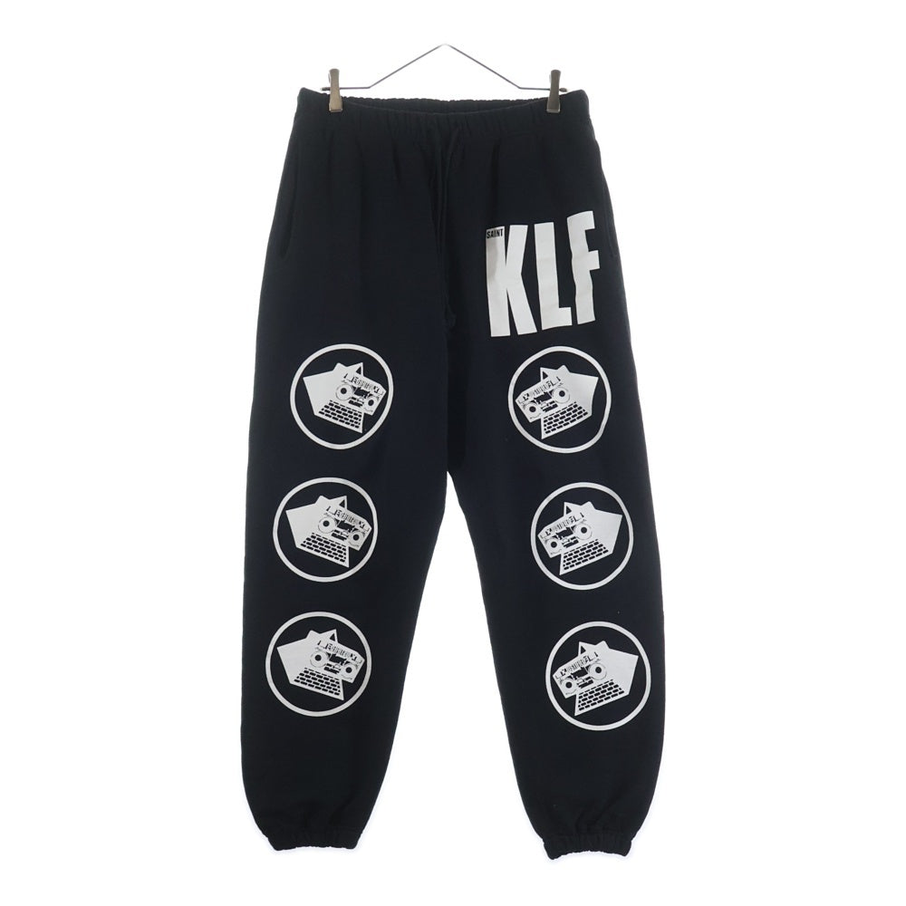SAINT MICHAEL(セントマイケル) 25AW ×The KLF SWEAT PANTS スウェット パンツ ブラック