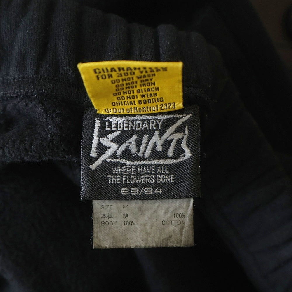 SAINT MICHAEL(セントマイケル) 25AW ×The KLF SWEAT PANTS スウェット パンツ ブラック