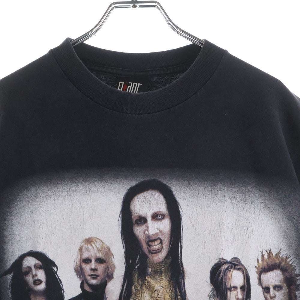 VINTAGE(ヴィンテージ) 00s MARILYN MANSON GUNS GOD AND GOVERNMENT マリリンマンソン ガンズゴッド アンド ガバメント Tシャツ 半袖カットソー ブラック