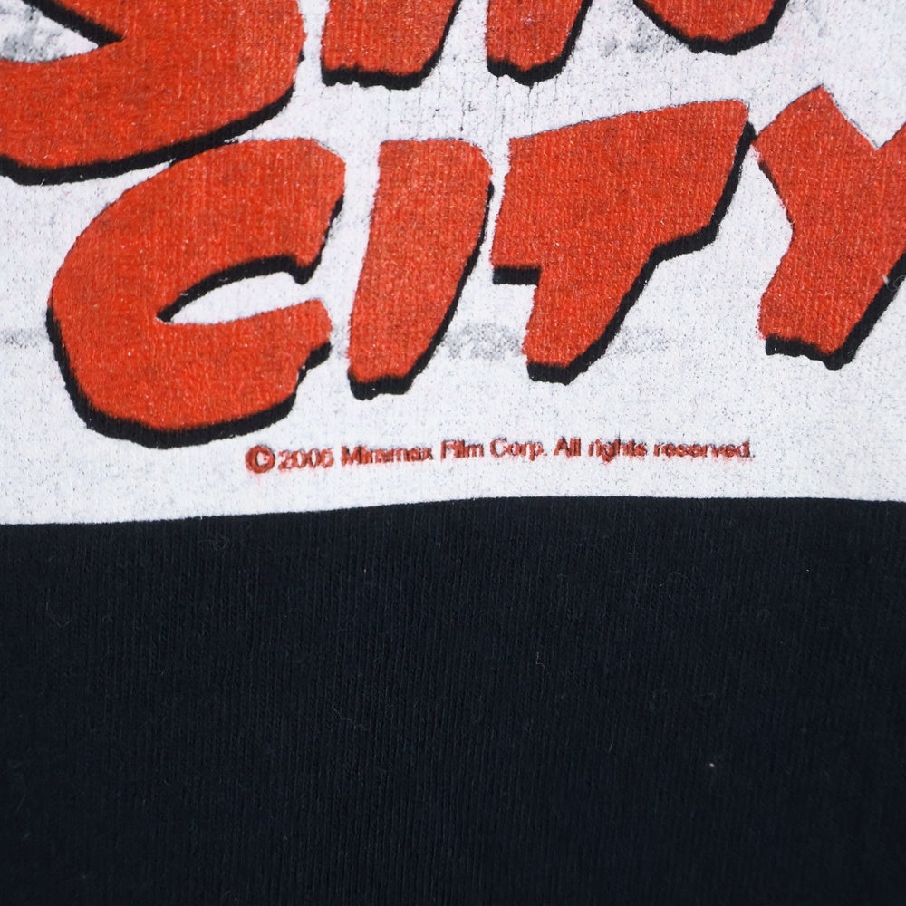 VINTAGE(ヴィンテージ) 00s SIN CITY JESSICA ALBA TEE シンシティ ジェシカアルバ 片面プリント クルーネック半袖Tシャツ ブラック