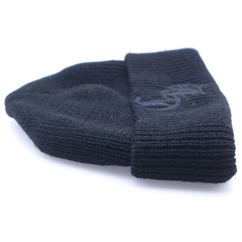 CHROME HEARTS(クロムハーツ) CH Logo Embroidery Beanie CHロゴ刺繍ビーニー ニット帽 ブラック