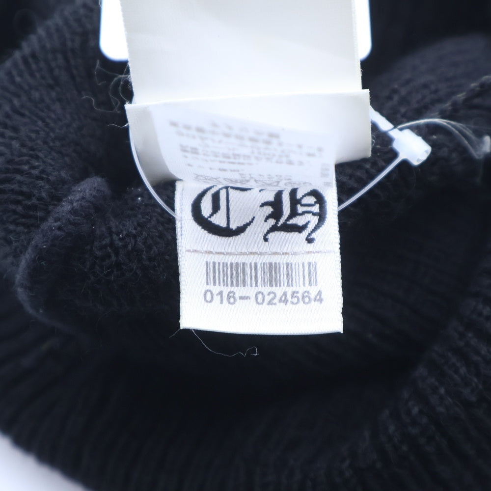 CHROME HEARTS(クロムハーツ) CH Logo Embroidery Beanie CHロゴ刺繍ビーニー ニット帽 ブラック