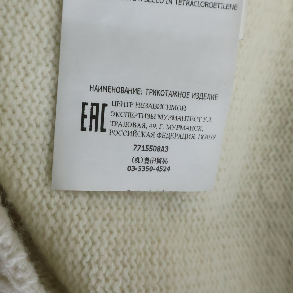 STONE ISLAND(ストーンアイランド) ロゴワッペン ウール クルーネック ニットセーター 7715508A3 アイボリー