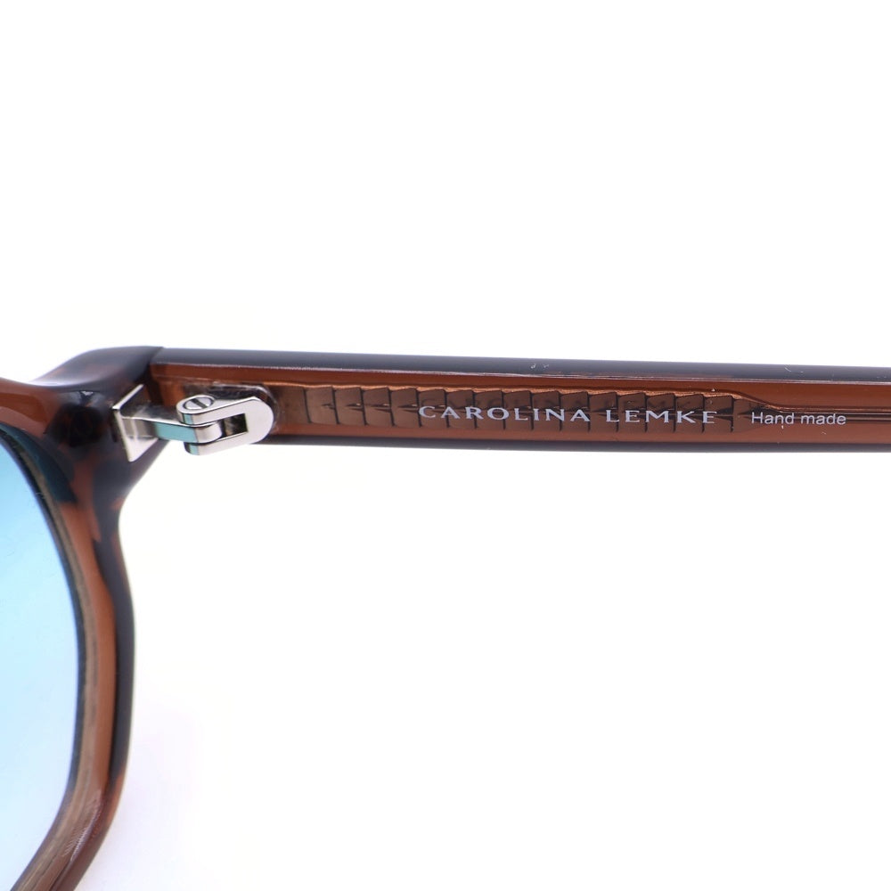 NO BRAND(ノーブランド) CAROLINA LEMKE(カロリーナリムケ)Jupiter CL9218-3 ジュピター クリアフレームアイウェア メガネ ブラウン
