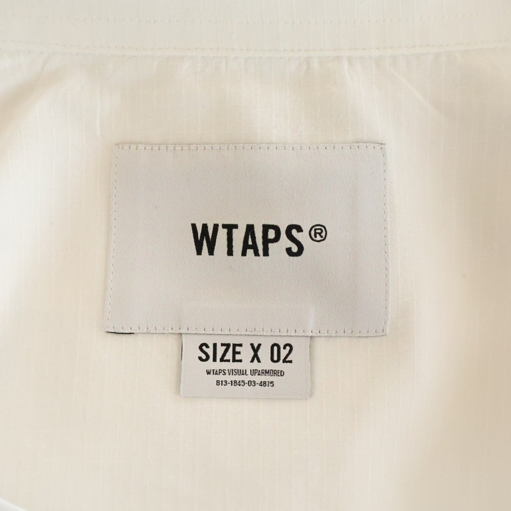 WTAPS(ダブルタップス) 25SS RIPSTOP COOLMAX 251TQDT-SHM06 リップストップ クールマックス 半袖シャツ ホワイト