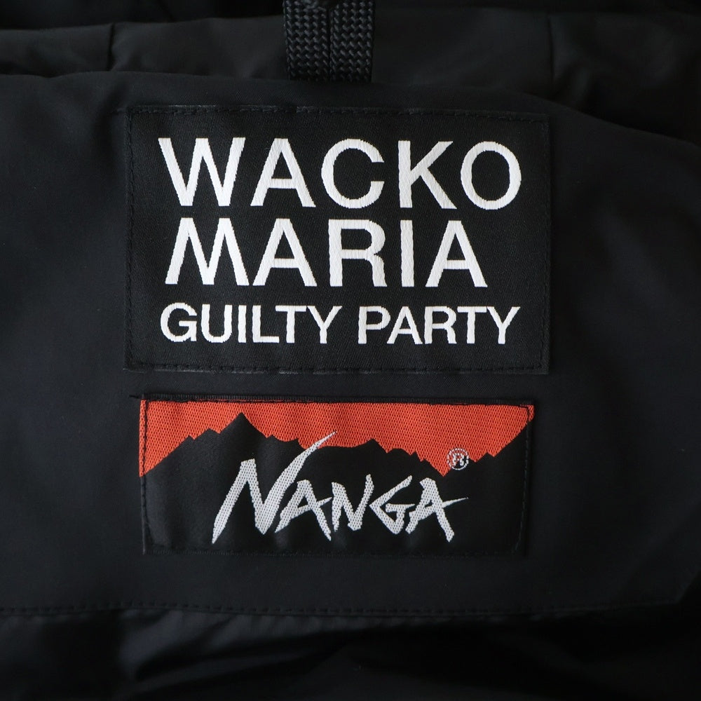 WACKO MARIA(ワコマリア) ×NANGA MOUNTAIN PARKA 25SS-WMO-NA01 ×ナンガ マウンテンパーカー ジャケット ブラック