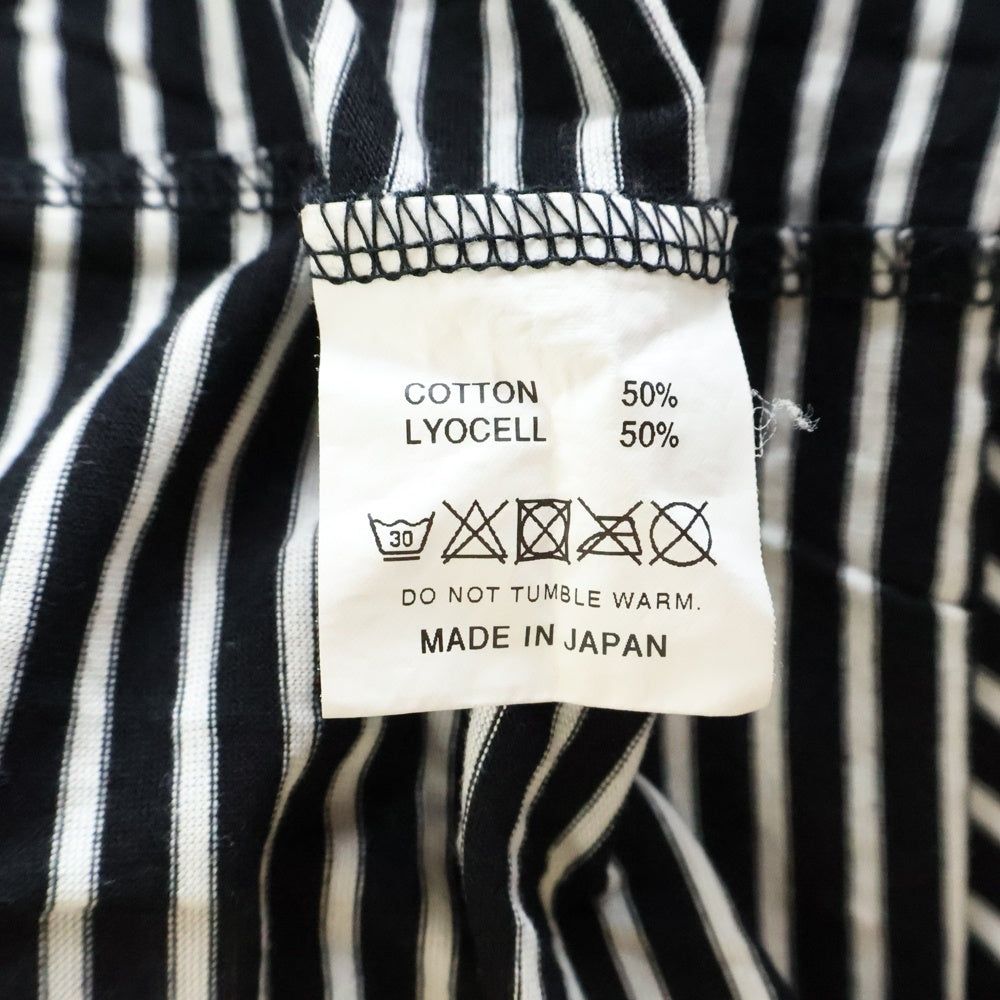 ROUGH AND RUGGED(ラフアンドラゲッド) BORDERS クルーネック ポケットボーダー半袖Tシャツ カットソー ブラック