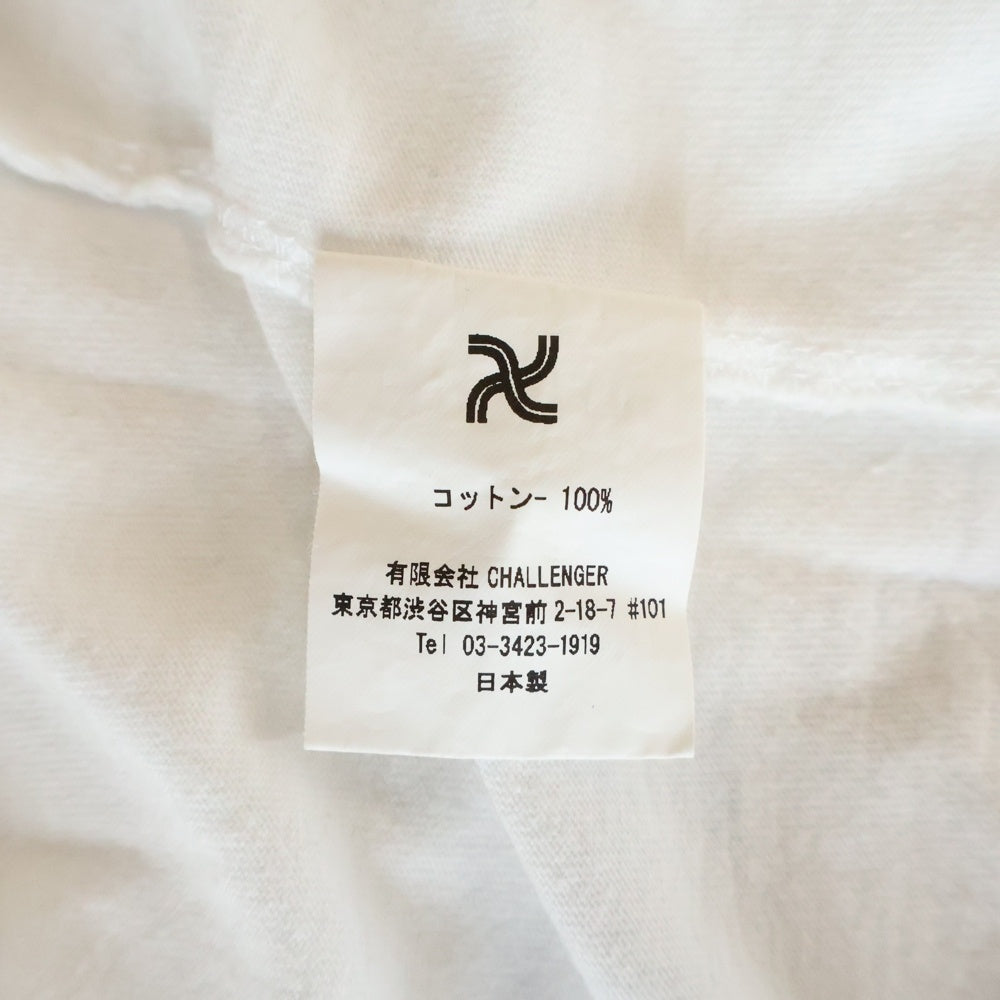 CHALLENGER(チャレンジャー) WOLF MC TEE ウルフプリント クルーネック半袖Tシャツ カットソー ホワイト