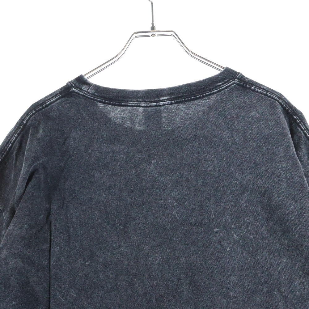 CHALLENGER(チャレンジャー) PIGMENT LOGO TEE ピグメント ロゴ刺繍 クルーネック半袖Tシャツ カットソー グレー