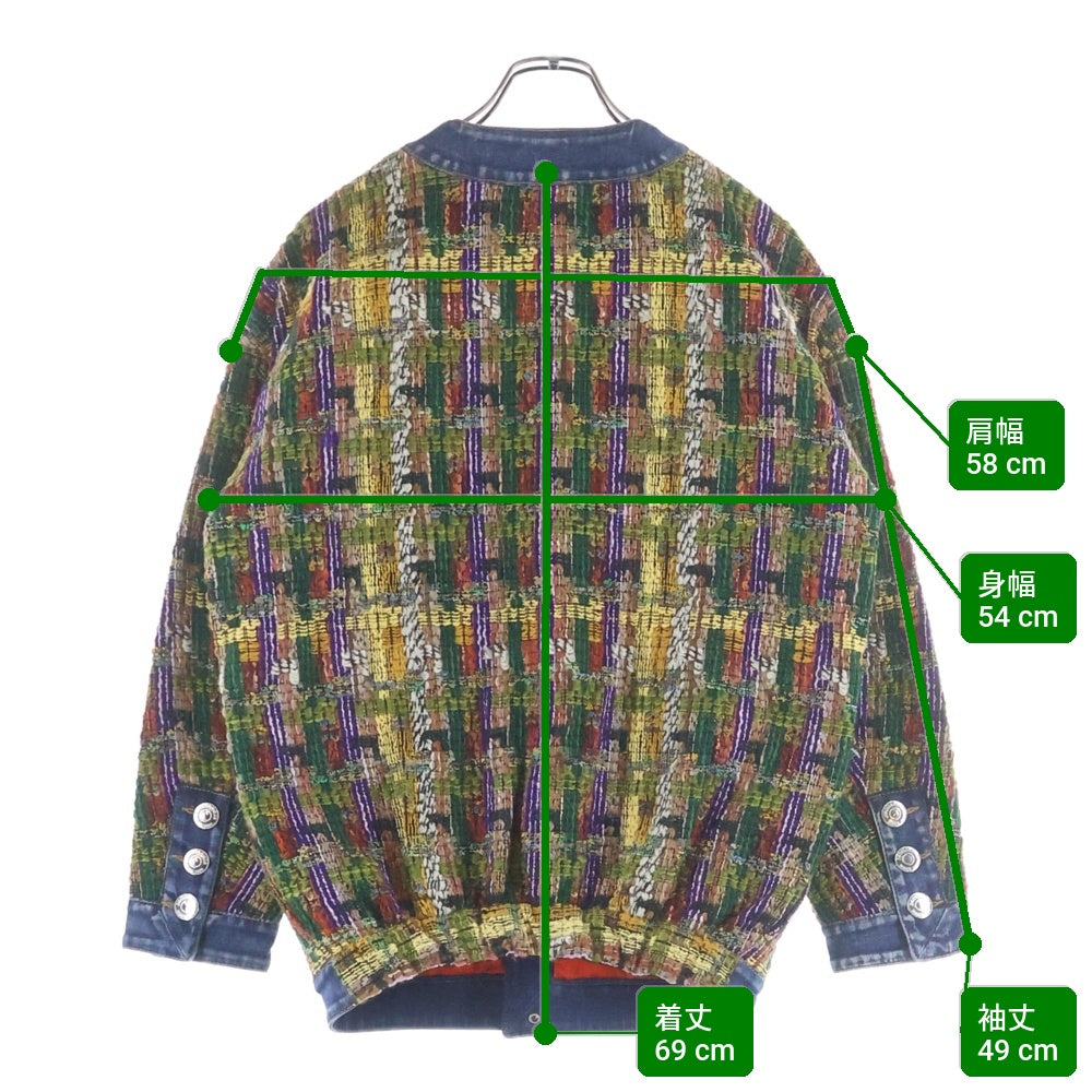 DSQUARED2(ディースクエアード) 22AW ツイードマルチデニムジャケット デニムシャツ S75AM0905