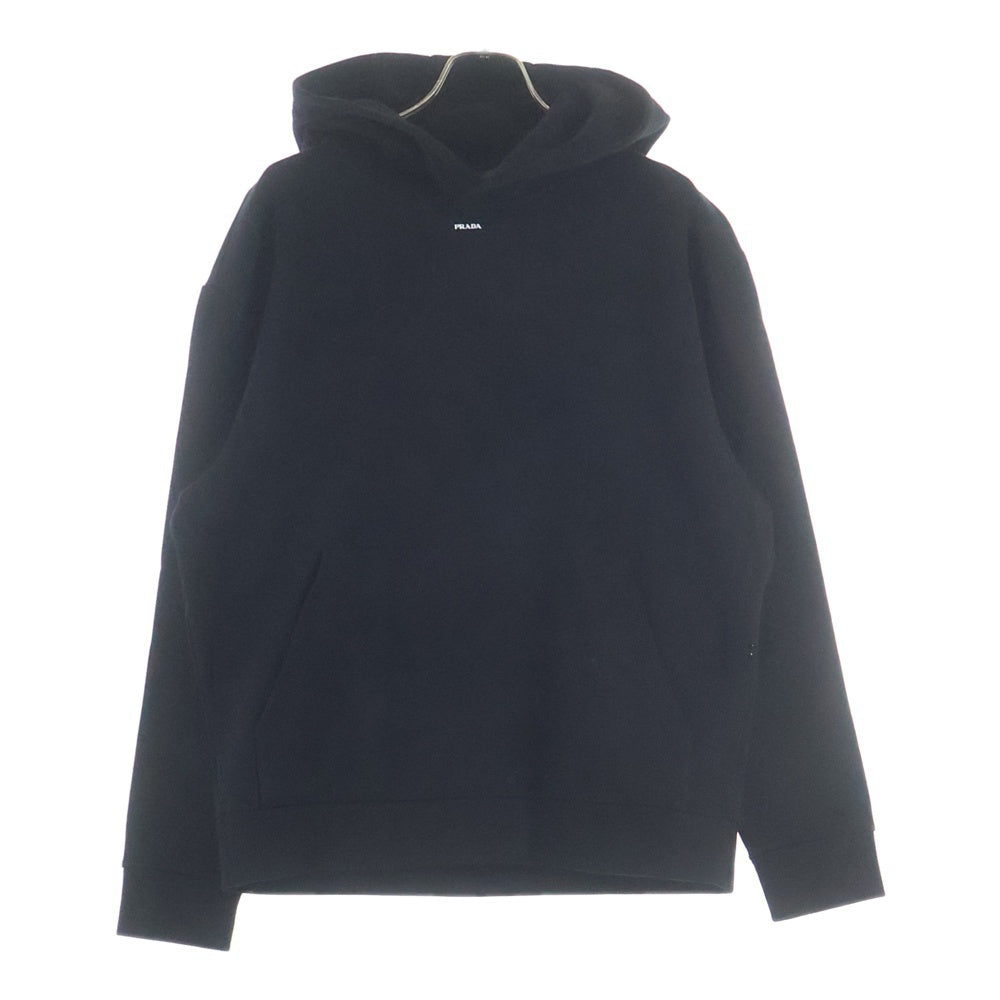 PRADA(プラダ) テクニカルコットンフーディプルオーバーフーディー パーカー ブラック UJL84A