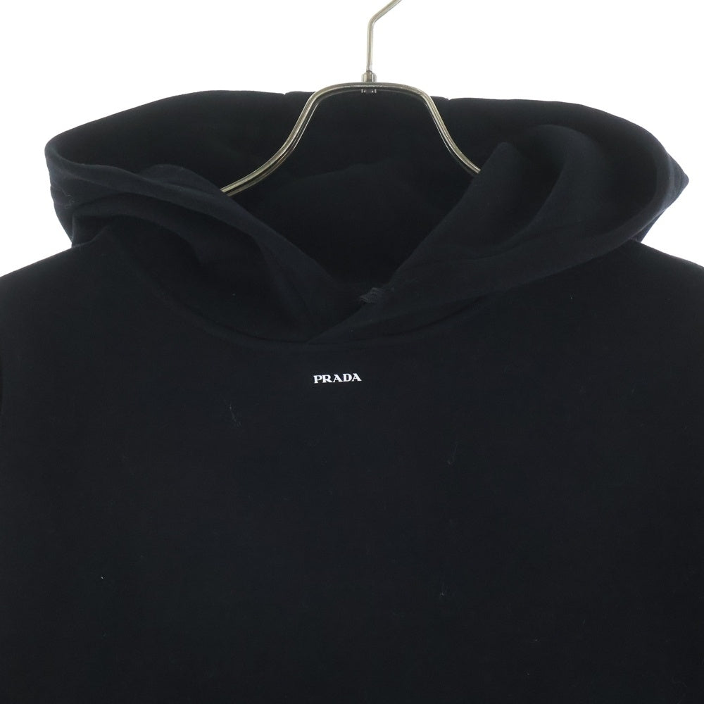 PRADA(プラダ) テクニカルコットンフーディプルオーバーフーディー パーカー ブラック UJL84A